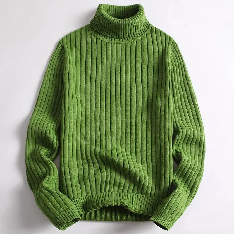 Anthony™ - Ribbed Knitted Jumper with Turtleneck