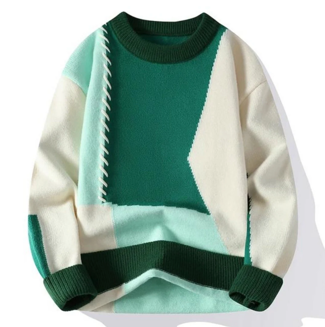 Thomas™ | Stylish Patchwork Winter Sweater