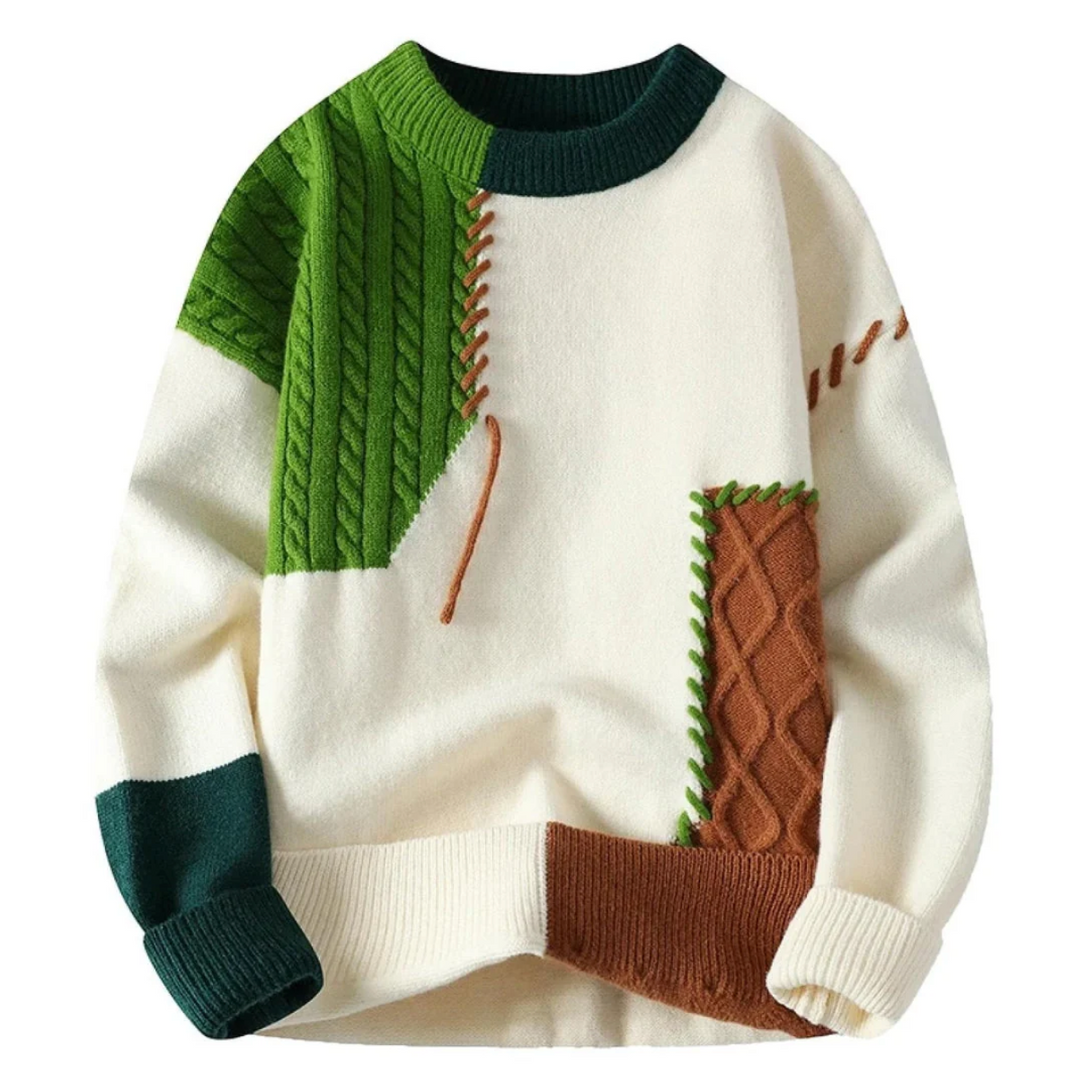 Thomas™ | Stylish Patchwork Winter Sweater