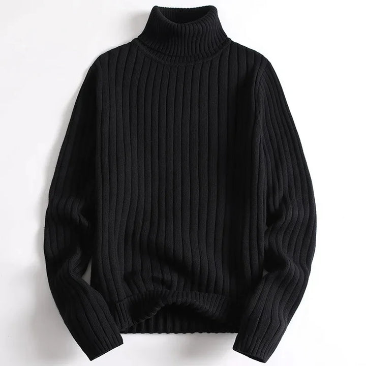 Anthony™ - Ribbed Knitted Jumper with Turtleneck