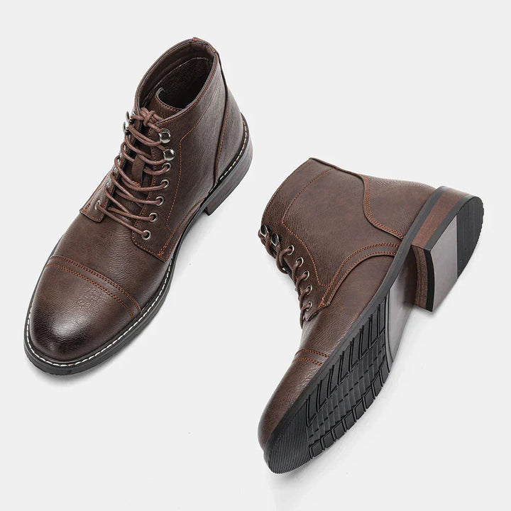 Nathan™ - Vintage Cap-Toe Derby Boots