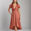 Madison™ - Midi Dress Featuring Knot Accent
