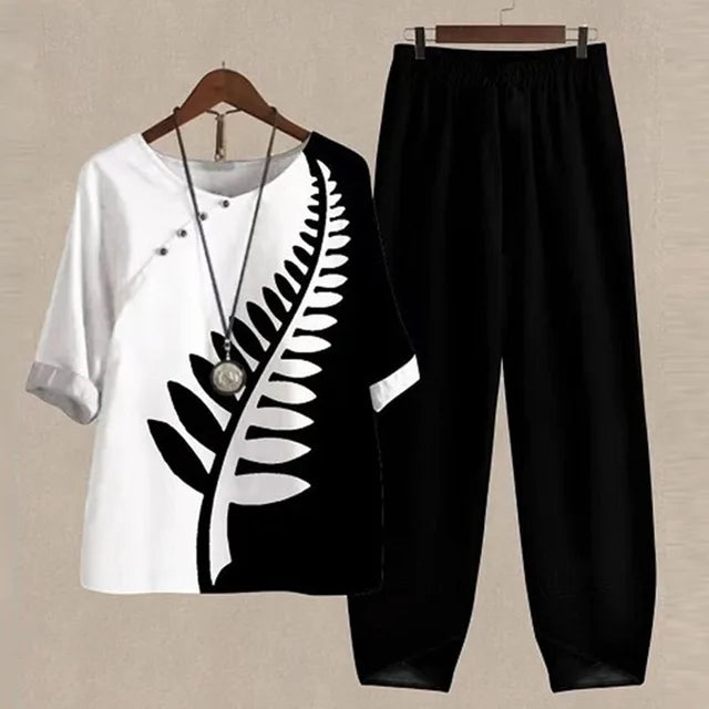 Mia™ - Elegant and Comfortable Shirt and Pants Set
