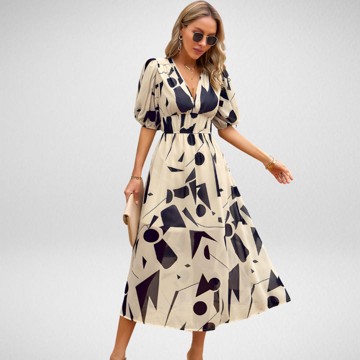 Lydia™ - Charming V-neck dress
