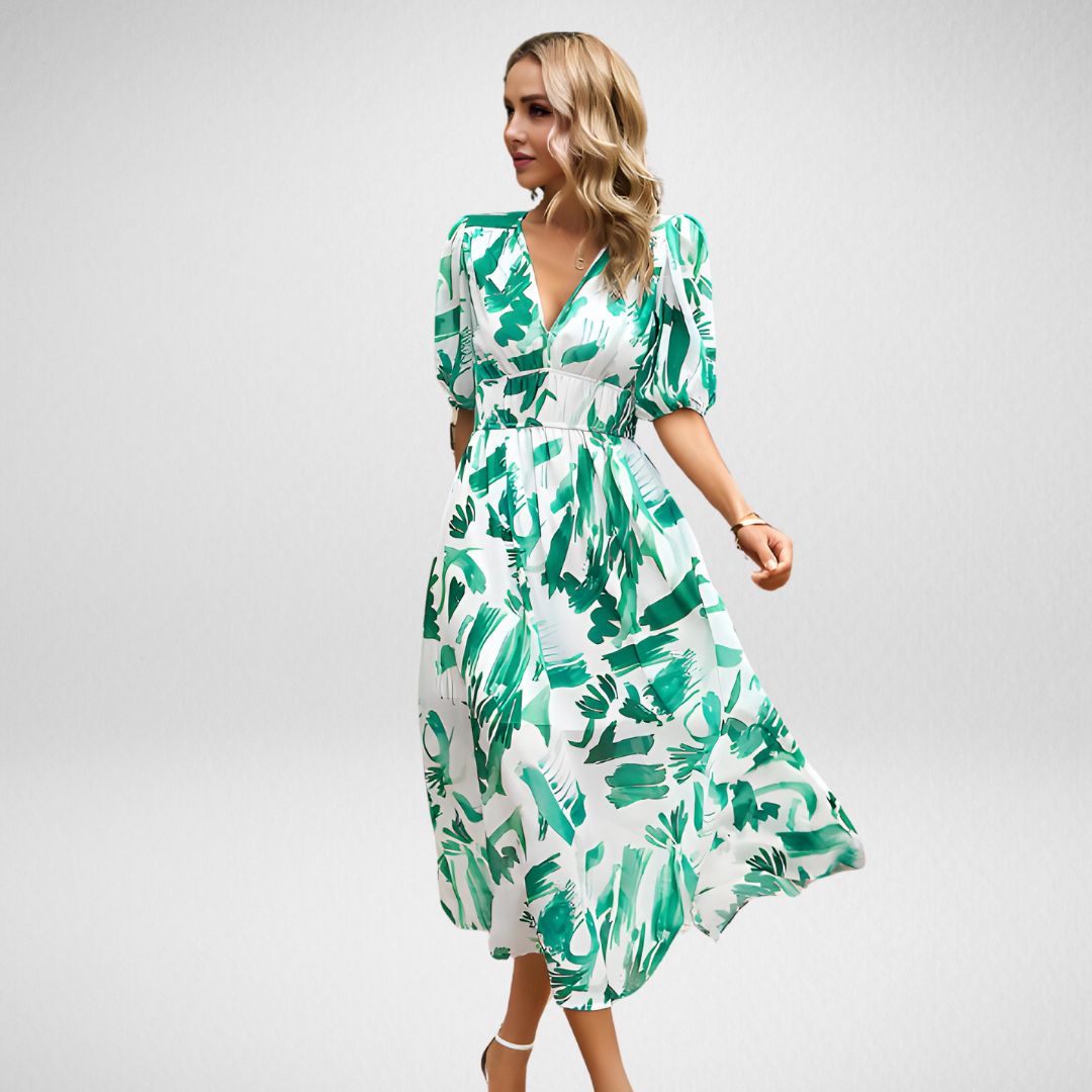 Lydia™ - Charming V-neck dress