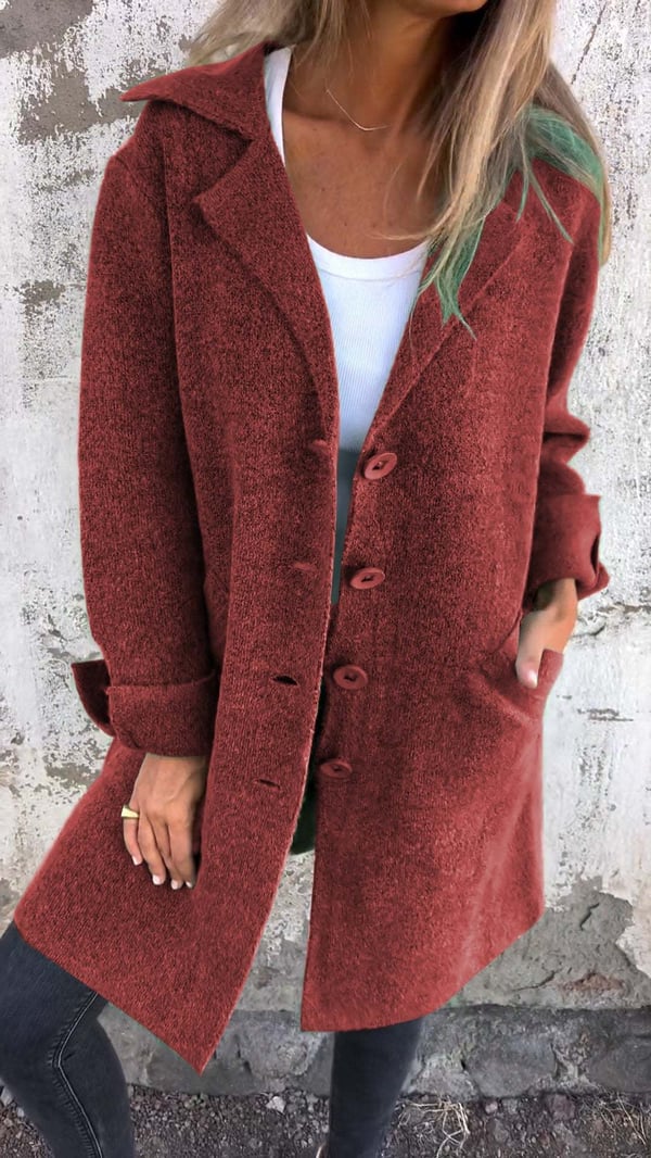 Lottie™ - Casual Single Breasted Coat with Lapels