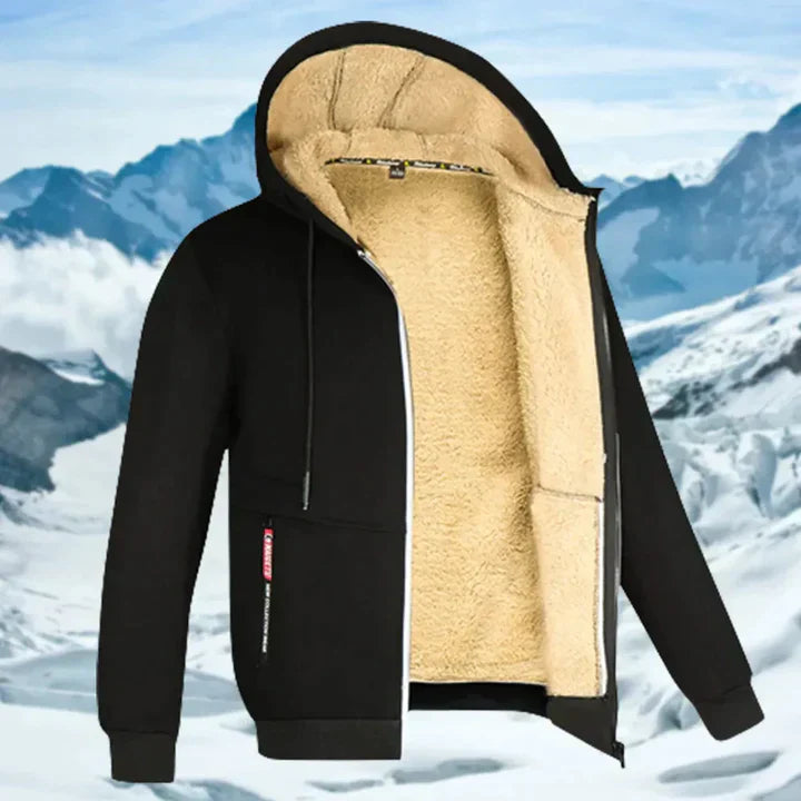 Arie™ - Men's Winter Coat with Hood and Fleece
