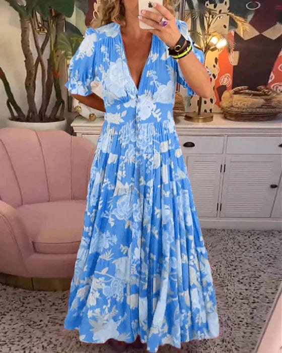 Vanessa™ - V-Neck Floral Dress