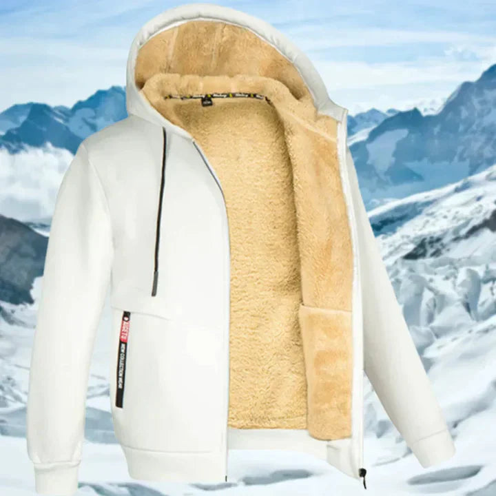 Arie™ - Men's Winter Coat with Hood and Fleece