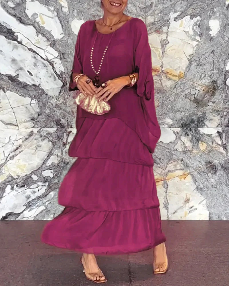 Abigail™ - Elegant Ruffled Dress