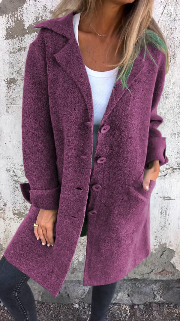 Lottie™ - Casual Single Breasted Coat with Lapels