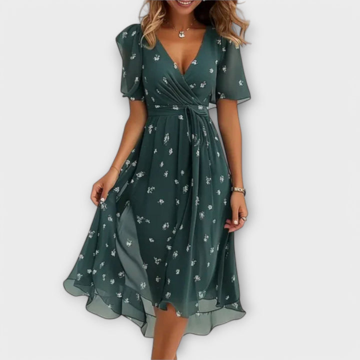 Sienna™ - Mini Dress with V-Neck