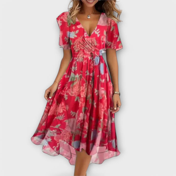 Sienna™ - Mini Dress with V-Neck