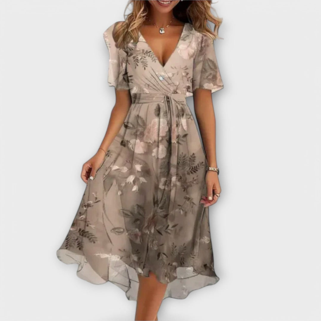 Sienna™ - Mini Dress with V-Neck