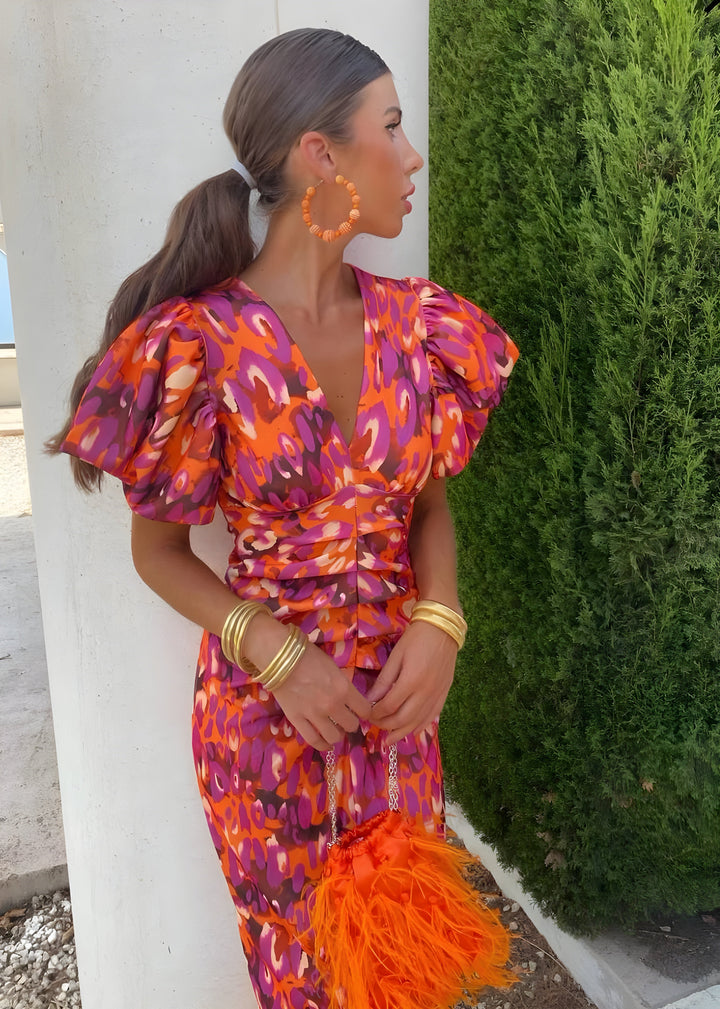 Catherine™ - Dress with Pleated Sleeves