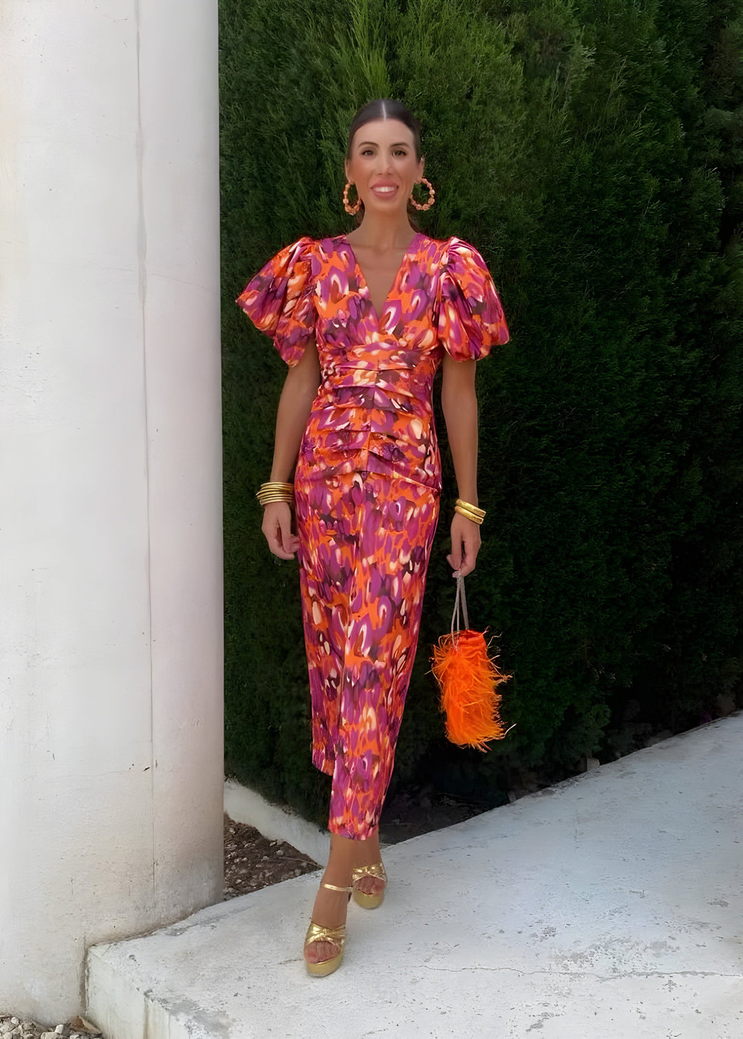 Catherine™ - Dress with Pleated Sleeves