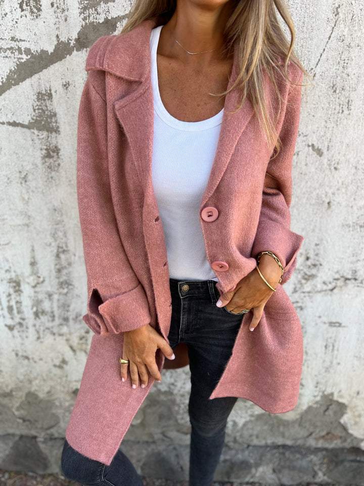 Lottie™ - Casual Single Breasted Coat with Lapels