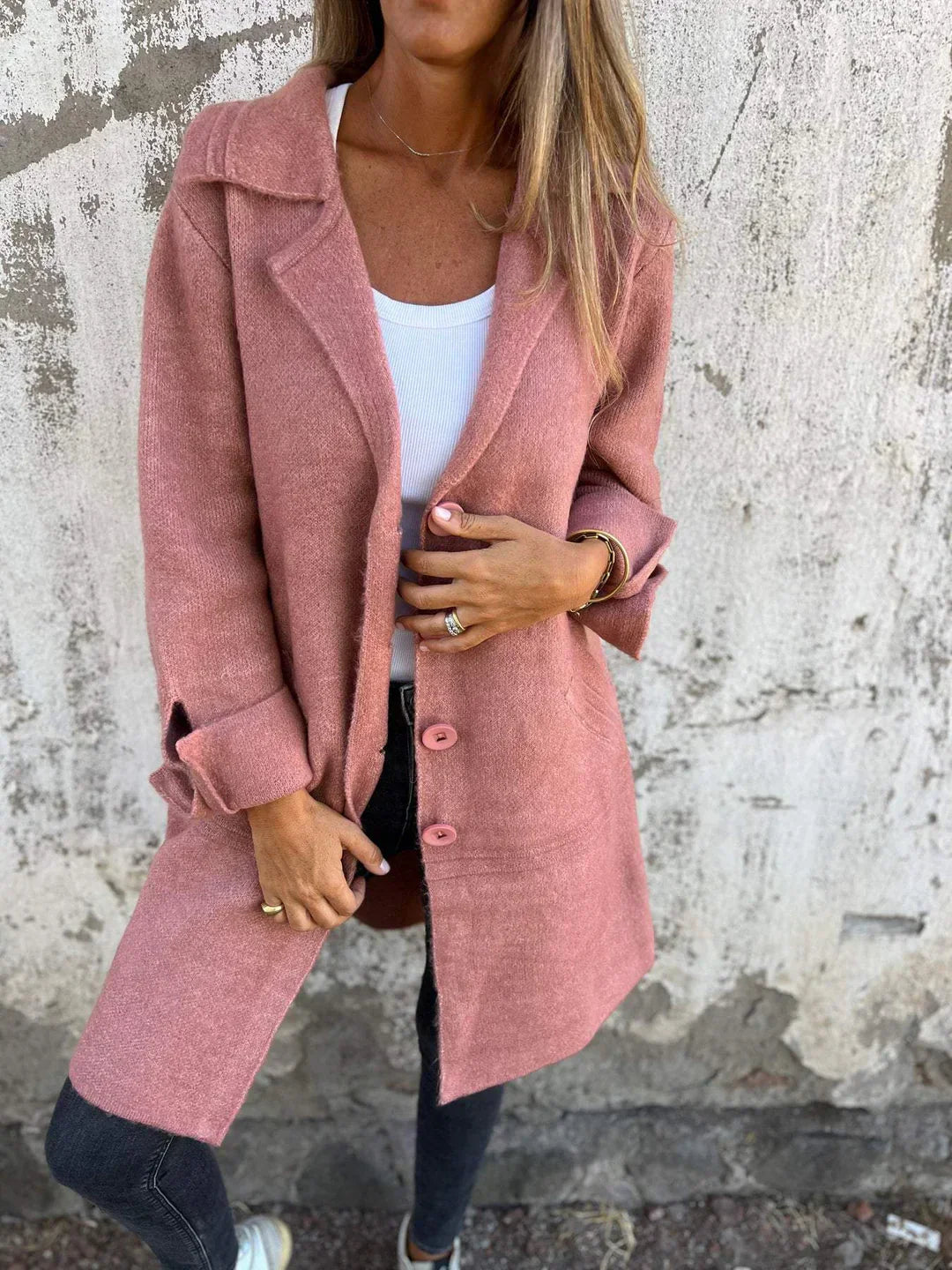 Lottie™ - Casual Single Breasted Coat with Lapels