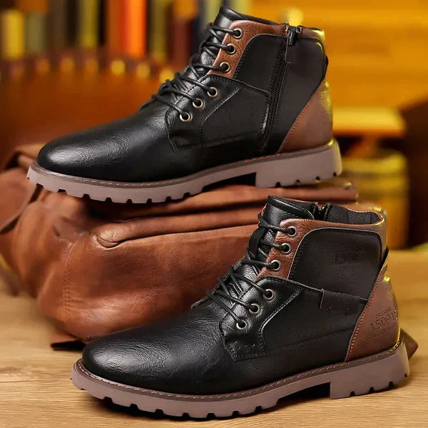 Max™ - Lace-up Boots in Durable Leather