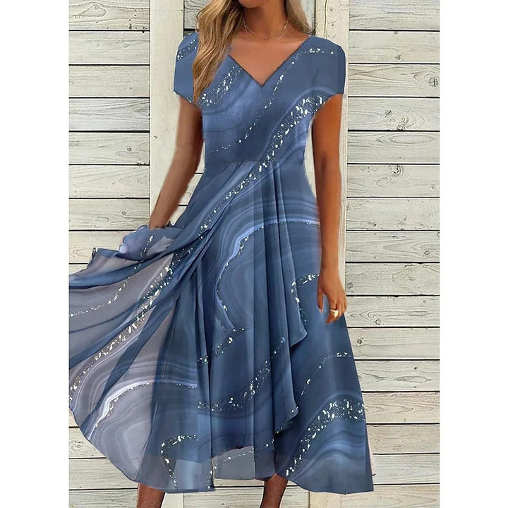 Elsie™ - V-Neck Midi Dress