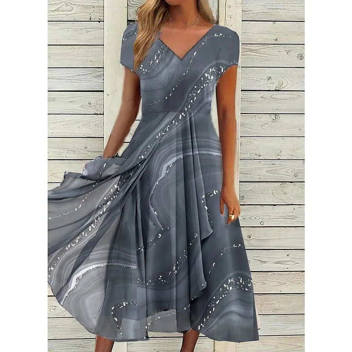 Elsie™ - V-Neck Midi Dress