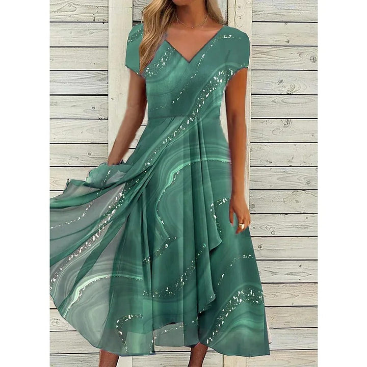 Elsie™ - V-Neck Midi Dress