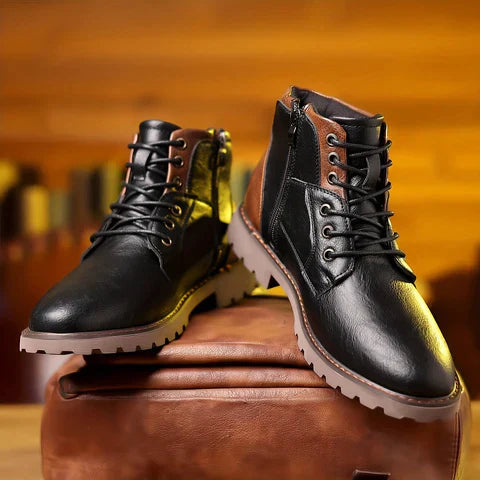 Max™ - Lace-up Boots in Durable Leather