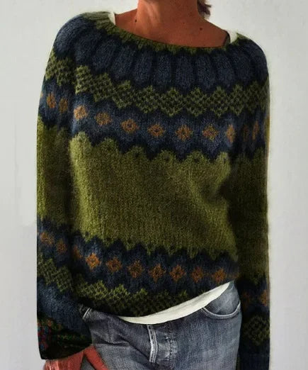 Olivia™ - Cosy Retro Knit Jumper