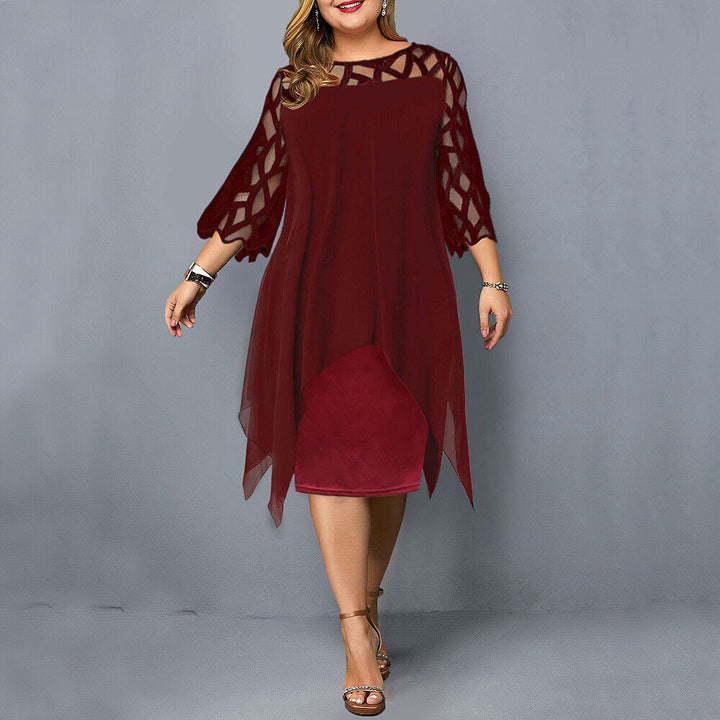 Adeliane™ - Elegant Oversize Midi Dress