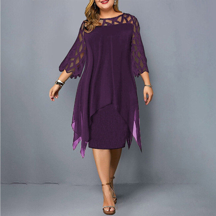 Adeliane™ - Elegant Oversize Midi Dress