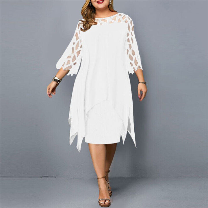 Adeliane™ - Elegant Oversize Midi Dress
