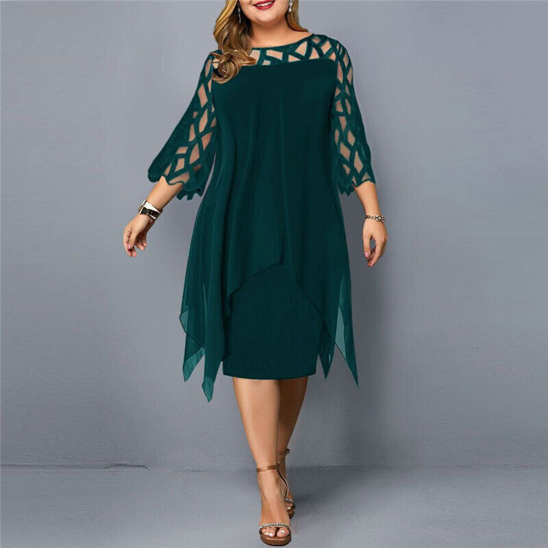 Adeliane™ - Elegant Oversize Midi Dress