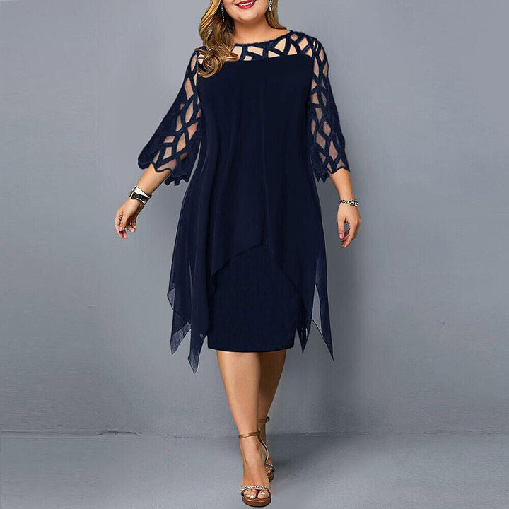 Adeliane™ - Elegant Oversize Midi Dress